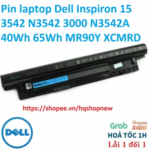 [Pin zin] Pin laptop Dell Inspiron 15 3542 N3542 3000 N3542A 40Wh 65Wh MR90Y XCMRD PHỤ KIỆN LAPTOP