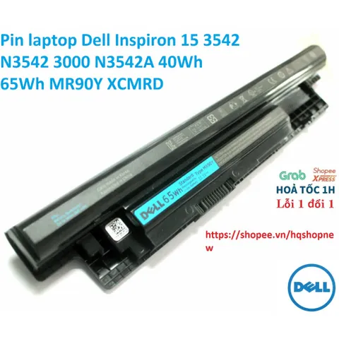 [Pin zin] Pin laptop Dell Inspiron 15 3542 N3542 3000 N3542A 40Wh 65Wh MR90Y XCMRD PHỤ KIỆN LAPTOP