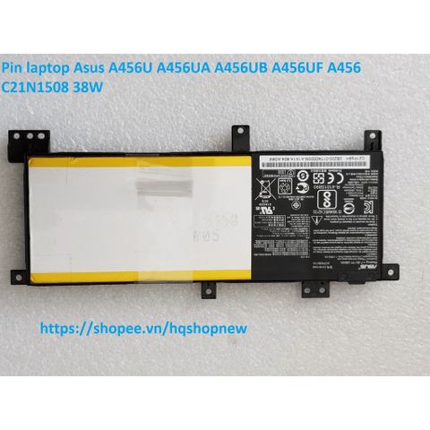 Pin Laptop Asus A456U A456UA A456UB A456UF C21N1508 38W - Phụ Kiện Chính Hãng Chất Lượng Cao, Bảo Hành Đổi Mới 100%