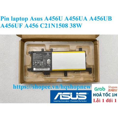 Pin Laptop Asus A456U A456UA A456UB A456UF C21N1508 38W - Phụ Kiện Chính Hãng Chất Lượng Cao, Bảo Hành Đổi Mới 100%