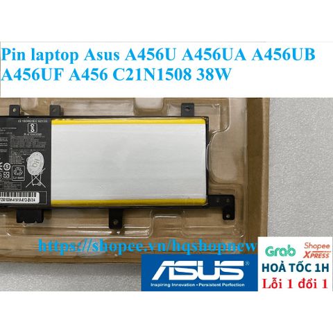 Pin Laptop Asus A456U A456UA A456UB A456UF C21N1508 38W - Phụ Kiện Chính Hãng Chất Lượng Cao, Bảo Hành Đổi Mới 100%