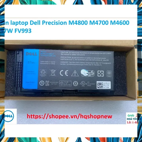 [Pin zin 97w] Pin laptop Dell Precision M4800 M4700 M4600 97W FV993 PHỤ KIỆN LAPTOP