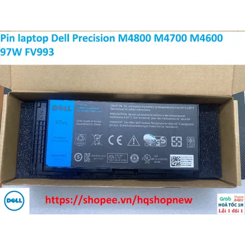 [Pin zin 97w] Pin laptop Dell Precision M4800 M4700 M4600 97W FV993 PHỤ KIỆN LAPTOP