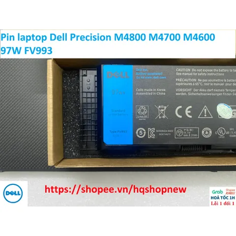 [Pin zin 97w] Pin laptop Dell Precision M4800 M4700 M4600 97W FV993 PHỤ KIỆN LAPTOP