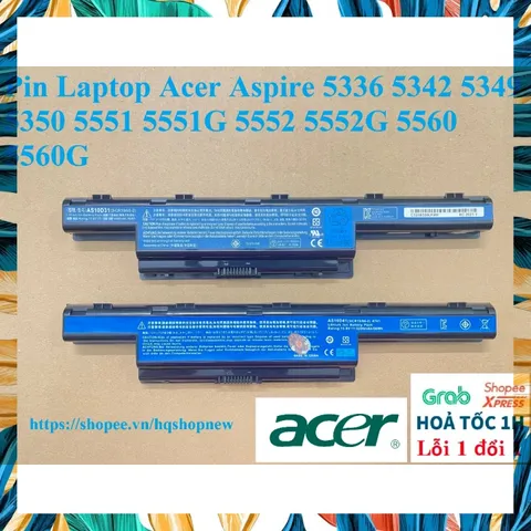 [Pin zin] Pin Laptop Acer Aspire 5336 5342 5349 5350 5551 5551G 5552 5552G 5560 5560G PHỤ KIỆN LAPTOP