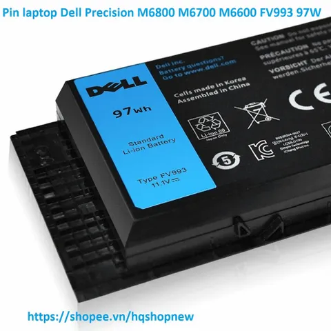 [Pin zin 97W] Pin laptop Dell Precision M6800 M6700 M6600 FV993 97W PHỤ KIỆN LAPTOP