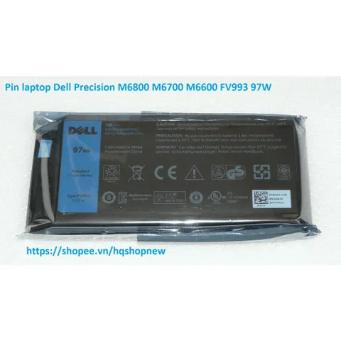 [Pin zin 97W] Pin laptop Dell Precision M6800 M6700 M6600 FV993 97W PHỤ KIỆN LAPTOP