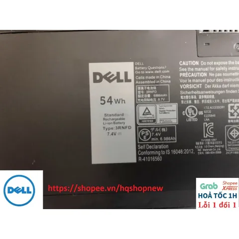 [54W - 47W] Pin laptop DELL Latitude E7420 E7440 E7450 34GKR T19VW PFXCR F38HT 5K1GW G95J5 3RNFD MGH81 KR71X PFXCR PHỤ K