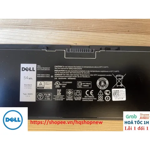 [54W - 47W] Pin laptop DELL Latitude E7420 E7440 E7450 34GKR T19VW PFXCR F38HT 5K1GW G95J5 3RNFD MGH81 KR71X PFXCR PHỤ K