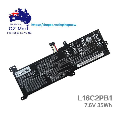 Pin Laptop Chính Hãng Lenovo Ideapad 320-15ABR 330-17IKB 81DM L16M2PB1 - Pin Li-ion 7.56V 30Wh 3968mAh Tương Thích