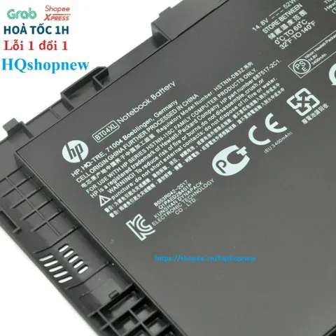 Pin Laptop HP EliteBook Folio 9470 9470M 9480 9480M BT04XL - Pin zin Chính Hãng, Bảo Hành Đổi Mới 100%