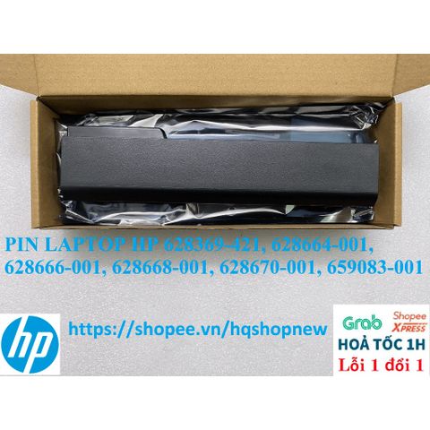 Pin Laptop HP 6 Cell Chính Hãng - Tương Thích Mẫu 628369-421, 628664-001, 628666-001, 628668-001, 628670-001, 659083-001