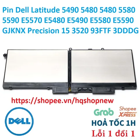 Pin Dell Latitude 5490 5480 5480 5580 5590 E5570 E5480 E5490 E5580 E5590 GJKNX Precision 15 3520 93FTF 3DDDG PHỤ KIỆN LA