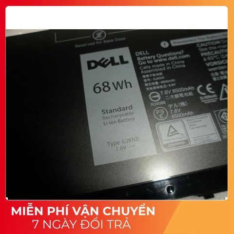 Pin Laptop Dell PRECISION 3520 3530 68WH GD1JP - Pin Li-ion Chính Hãng 8500mAh, Bảo Hành 1 Năm, Phụ Kiện Laptop Chất Lượng Cao