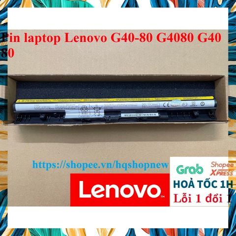 Pin Laptop Lenovo G40-80 G4080 - 4 Cell Đen, Sản Phẩm Mới 100%, Bảo Hành Nhanh Chóng, Phụ Kiện Chất Lượng Cao