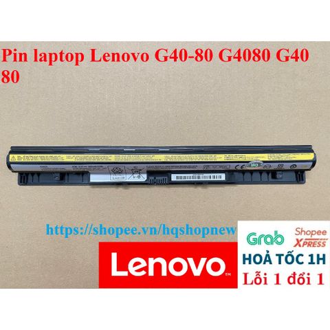 Pin Laptop Lenovo G40-80 G4080 - 4 Cell Đen, Sản Phẩm Mới 100%, Bảo Hành Nhanh Chóng, Phụ Kiện Chất Lượng Cao