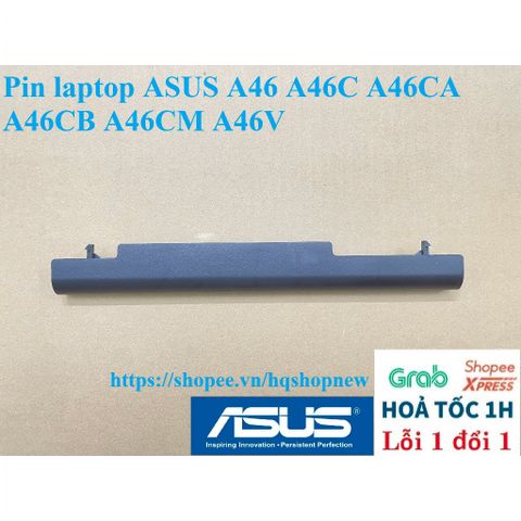 Pin laptop ASUS A46 A46C A46CA A46CB A46CM A46V - Phụ kiện 6 cell màu đen, bảo hành mới 100%