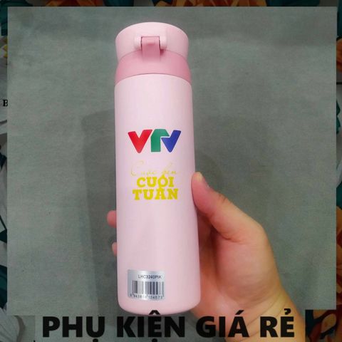 Bình giữ nhiệt LocknLock Wannabe One Touch 450ml - Phiên bản VTV Màu Hồng, Nắp Bật Tiện Lợi, Giữ Nhiệt Tối Ưu