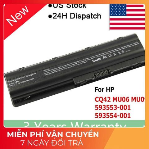 Pin Laptop HP 1000 - 6 Cell Chính Hãng, Mới 100%, Bảo Hành Nhanh, Phụ Kiện Chất Lượng Cao