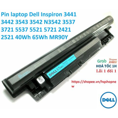 Pin laptop Dell Inspiron 3441 3442 3543 3542 N3542 3537 3721 5537 5521 5721 2421 2521 40Wh 65Wh MR90Y XCMRD PHỤ KIỆN LAP
