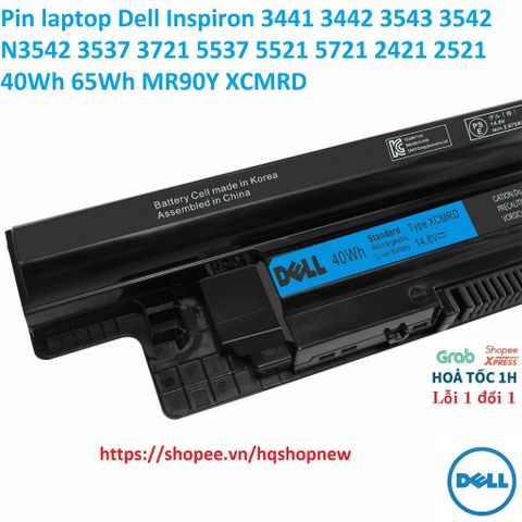 Pin laptop Dell Inspiron 3441 3442 3543 3542 N3542 3537 3721 5537 5521 5721 2421 2521 40Wh 65Wh MR90Y XCMRD PHỤ KIỆN LAP