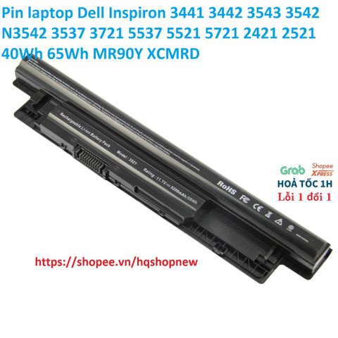 Pin laptop Dell Inspiron 3441 3442 3543 3542 N3542 3537 3721 5537 5521 5721 2421 2521 40Wh 65Wh MR90Y XCMRD PHỤ KIỆN LAP