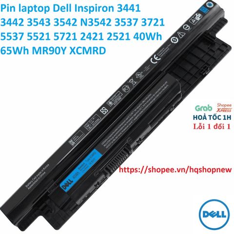 Pin laptop Dell Inspiron 3441 3442 3543 3542 N3542 3537 3721 5537 5521 5721 2421 2521 40Wh 65Wh MR90Y XCMRD PHỤ KIỆN LAP