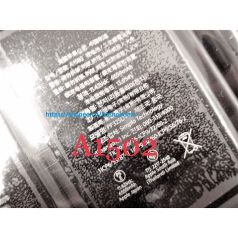 Pin Laptop A1582 6 Cell cho MacBook Pro 13