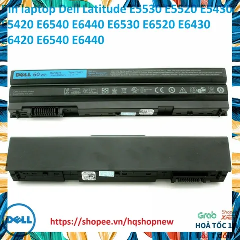 Pin laptop Dell Latitude E5530 E5520 E5430 E5420 E6540 E6440 E6530 E6520 E6430 E6420 PHỤ KIỆN LAPTOP