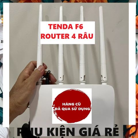 Bộ Phát Wifi TENDA F6 Mới Sử Dụng - Router 4 Râu 300Mbps Tốc Độ Cao, Hỗ Trợ Cài Đặt Dễ Dàng và Bảo Hành Dài Hạn