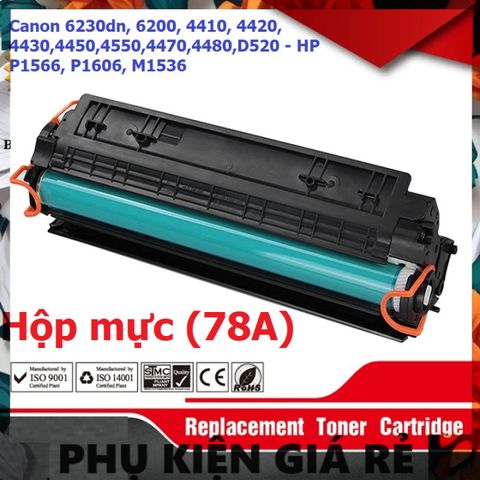 Hộp mực in Laser Canon 78A cho máy 6230dn, 6200, 4410, 4420, 4430, 4450, 4550, 4470, 4480, D520 - Chất lượng cao, hàng mới 100%