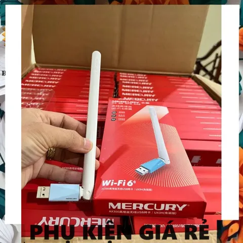 USB Bắt Sóng WIFI 6 UX3H Mercury - Tốc Độ 150Mbps, Phụ Kiện Cho Máy Tính Bàn, Kết Nối Wifi Dễ Dàng, Hệ Điều Hành Tương Thích