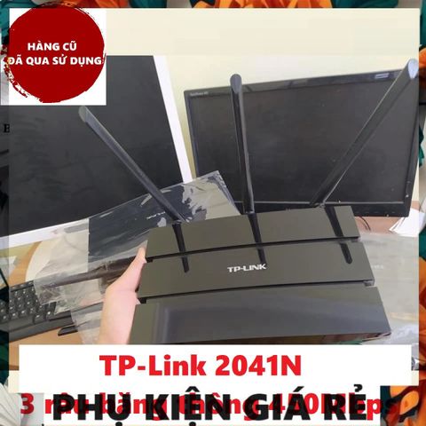 Bộ Phát Wifi TP-Link 2041N Router 3 Râu Cũ - Tốc Độ Cao 450Mbps, Xuyên Tường Sóng Khỏe, Phụ Kiện Mạng Tin Cậy
