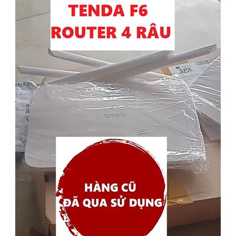 Bộ phát Wifi TENDA F6 Hàng Cũ 4 Râu - Router Tốc Độ 300Mbps, Phát Sóng Mạnh, Hỗ Trợ Cài Đặt Đơn Giản
