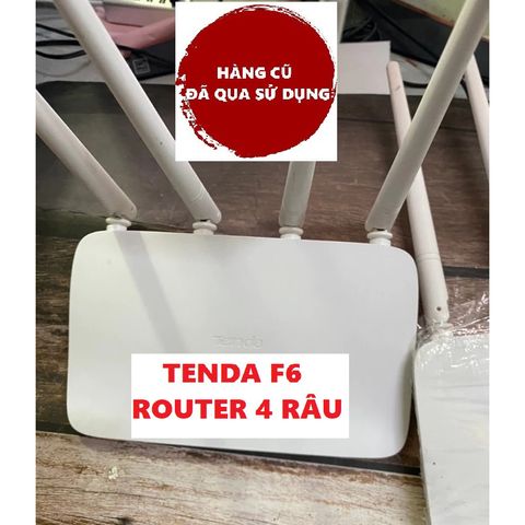 Bộ phát Wifi TENDA F6 Hàng Cũ 4 Râu - Router Tốc Độ 300Mbps, Phát Sóng Mạnh, Hỗ Trợ Cài Đặt Đơn Giản