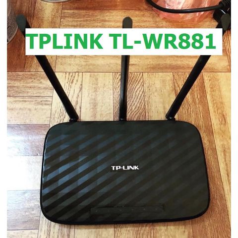 Bộ phát wifi TPLink TL-WR881 3 râu xuyên tường, băng thông 450Mbps - Hàng đã qua sử dụng, thiết kế chắc chắn, tốc độ ổn định.