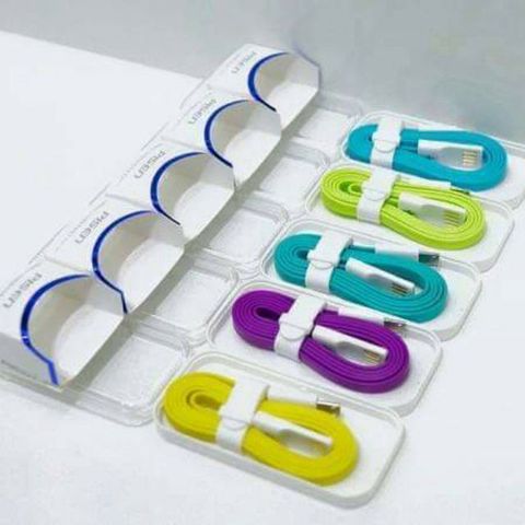Cáp Sạc Pisen Micro USB Dây Dẹt 800mm Siêu Bền Nhiều Màu Độc Đáo - Phụ Kiện Dành Cho Điện Thoại và Máy Tính Bảng Android