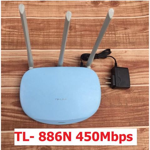 Bộ Phát Wifi TPLINK TL-886N Cũ - Xuyên Tường 3 Râu, Tốc Độ 450Mbps, Thiết Kế Dễ Dàng Cài Đặt, Hàng Đẹp Như Mới