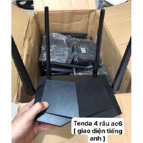 Bộ Phát Wifi Tenda AC6 AC1200 2.4GHz & 5GHz - Router 4 Ăngten - Thiết Kế Hiện Đại, Tín Hiệu Mạnh Mẽ, Hướng Dẫn Cài Đặt Chi Tiết