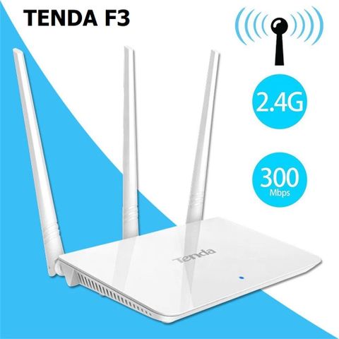 Bộ Phát Wifi Tenda F3 300Mbps Cũ - Thiết Kế Nhỏ Gọn, 3 ăng-ten, Hướng Dẫn Cài Đặt Tiếng Việt, Tốc Độ Truyền Tải Nhanh Chóng