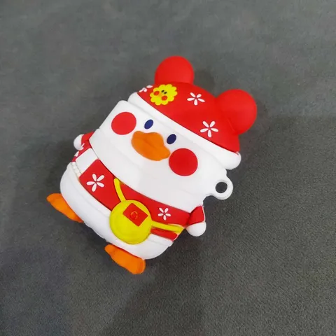 🔝 [ VỎ ỐP AIRPOD ] Case Airpod Vỏ Bọc Airpods ( Vịt đỏ Noel ) Cho Hộp Sạc Tai Nghe AirPods 1 2 Bằng Silicon Dẻo Siêu Cu