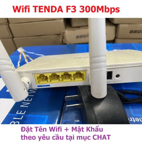 Bộ Phát Sóng WiFi Tenda F3 300Mbps - Router Cũ 3 Ăng-ten Dễ Dàng Cài Đặt, Hướng Dẫn tiếng Trung, Bảo Hành 3 Tháng