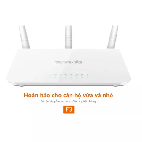 Bộ Phát Sóng WiFi Tenda F3 300Mbps - Router Cũ 3 Ăng-ten Dễ Dàng Cài Đặt, Hướng Dẫn tiếng Trung, Bảo Hành 3 Tháng