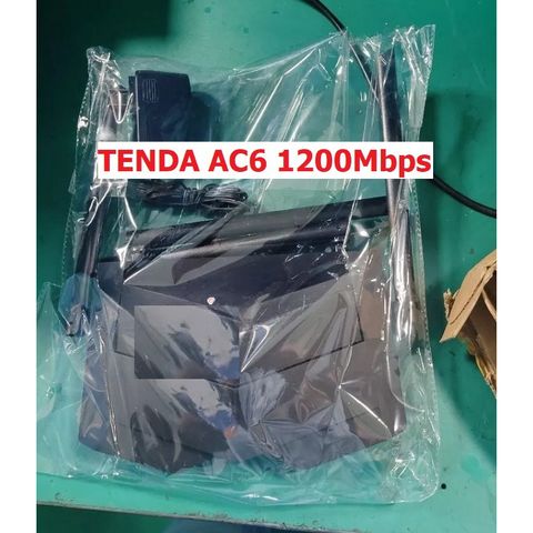 Bộ Phát Wifi Tenda AC6 1200Mbps - Router 2 Băng Tần 4 Râu, Tốc Độ Cao, Hỗ Trợ Ứng Dụng Quản Lý Từ Xa, Thiết Kế Sang Trọng