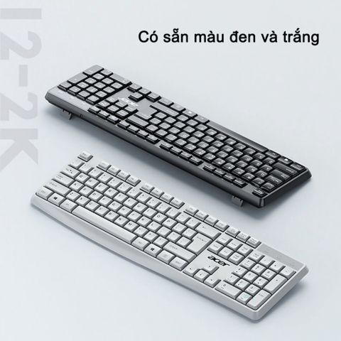 Combo Bàn Phím Chuột Không Dây Acer LK41 - Giảm ồn, có phím số, bền bỉ làm văn phòng công ty