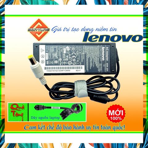Sạc laptop Lenovo ThinkPad T420 T430 T410 T410S 20V-3.25A chân kim to, chính hãng, bảo hành 12 tháng, chất lượng cao