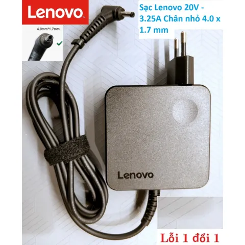 🔝 Sạc Laptop Lenovo 20V - 3.25A - 65W / 20V - 2.25A - 65W / 19V - 3.42A - 65W Chân Vuông-Chân nhỏ-Chân kim to-Chân to