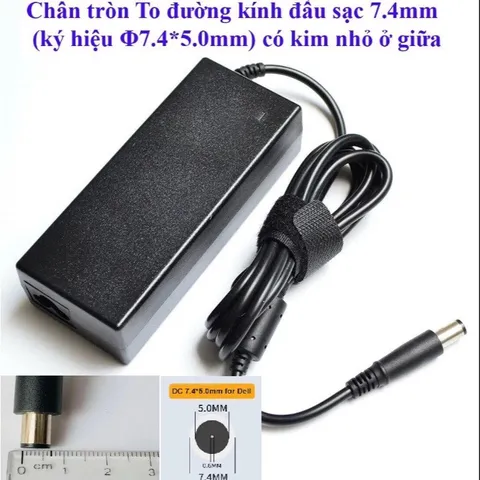 🔝 Sạc Laptop Dell 19.5V - 4.62A - 90W / 19.5V - 3.34A - 65W Chân to / Chân nhỏ Sạc máy tính