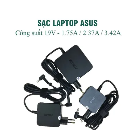 🔝 Sạc laptop Asus 19v-3.42A / 2.37A / 1.75A Loại tốt - Sạc ASUS chân to / nhỏ - sạc máy tính ASUS