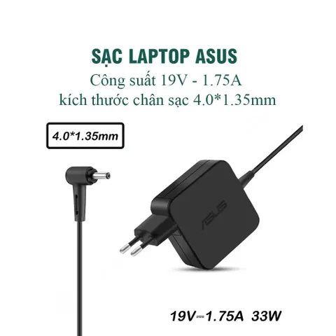 🔝 Sạc laptop Asus 19v-3.42A / 2.37A / 1.75A Loại tốt - Sạc ASUS chân to / nhỏ - sạc máy tính ASUS
